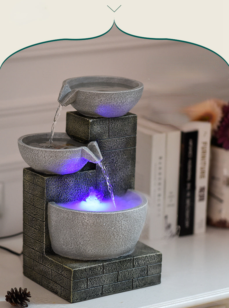 Breathe easier and enjoy a serene atmosphere with the Modern Simple Desktop Fountain Humidifier—a perfect blend of air purification and relaxation in one.
