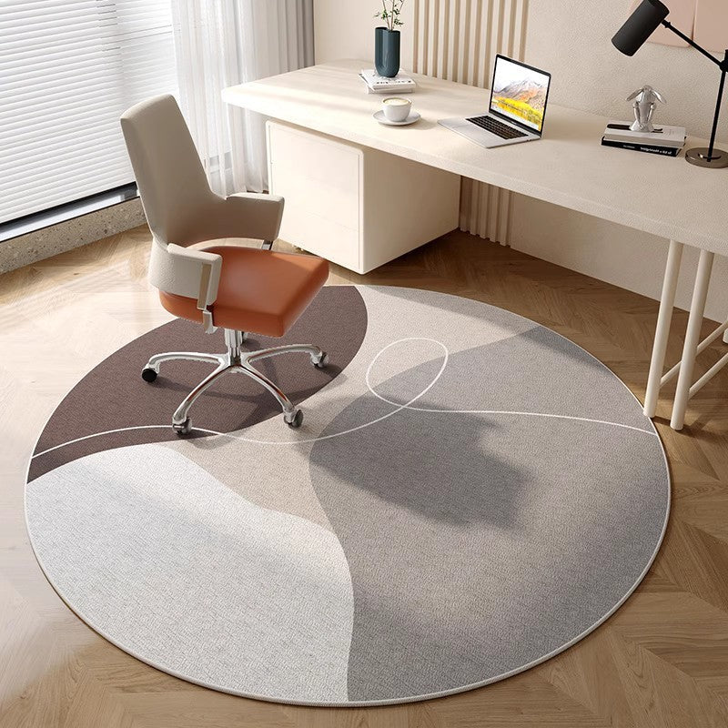 Living Room Round Carpet Household Absorbent Non-slip Crystal Velvet Carpet