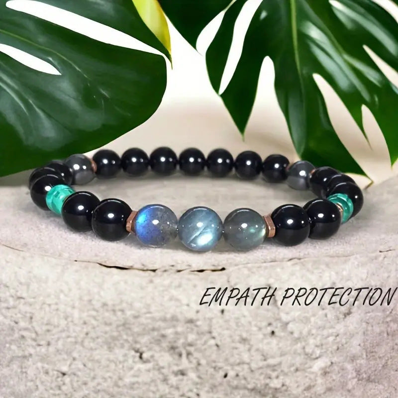 8mm Natural Gemstone Beaded Bracelet – Unisex Healing Energy Jewelry | Infinity Bazaar