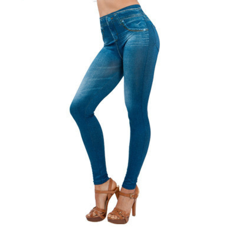 Women’s Thin Hip-Lifting Yoga Pants with Pockets – Printed Cropped Fitness Leggings for Outerwear | Infinity Bazaar