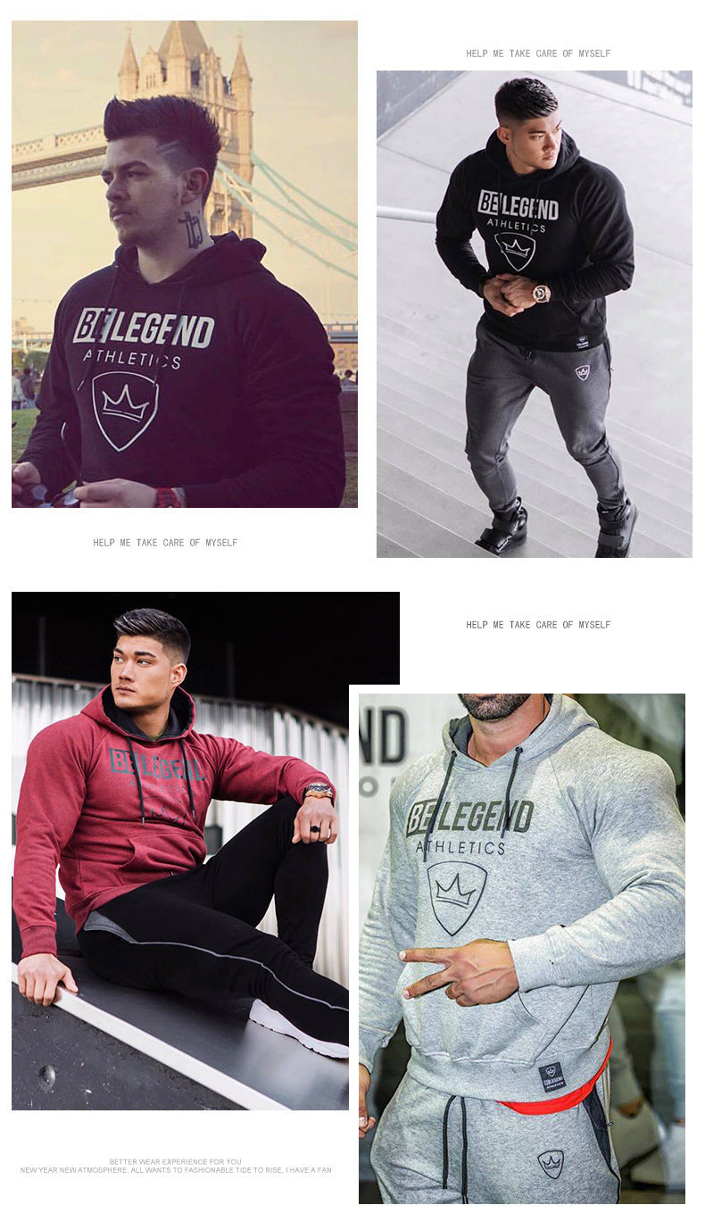Be A Legend Autumn & Spring Sports Sweater- Running Fitness Pullover Men's