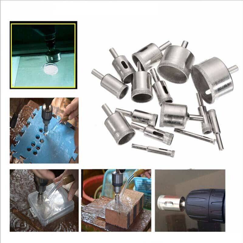 Diamond Hole Saw Drill Bit Set – 6mm to 50mm Glass & Tile Opener for Power Tools (Germany Only) | Infinity Bazaar