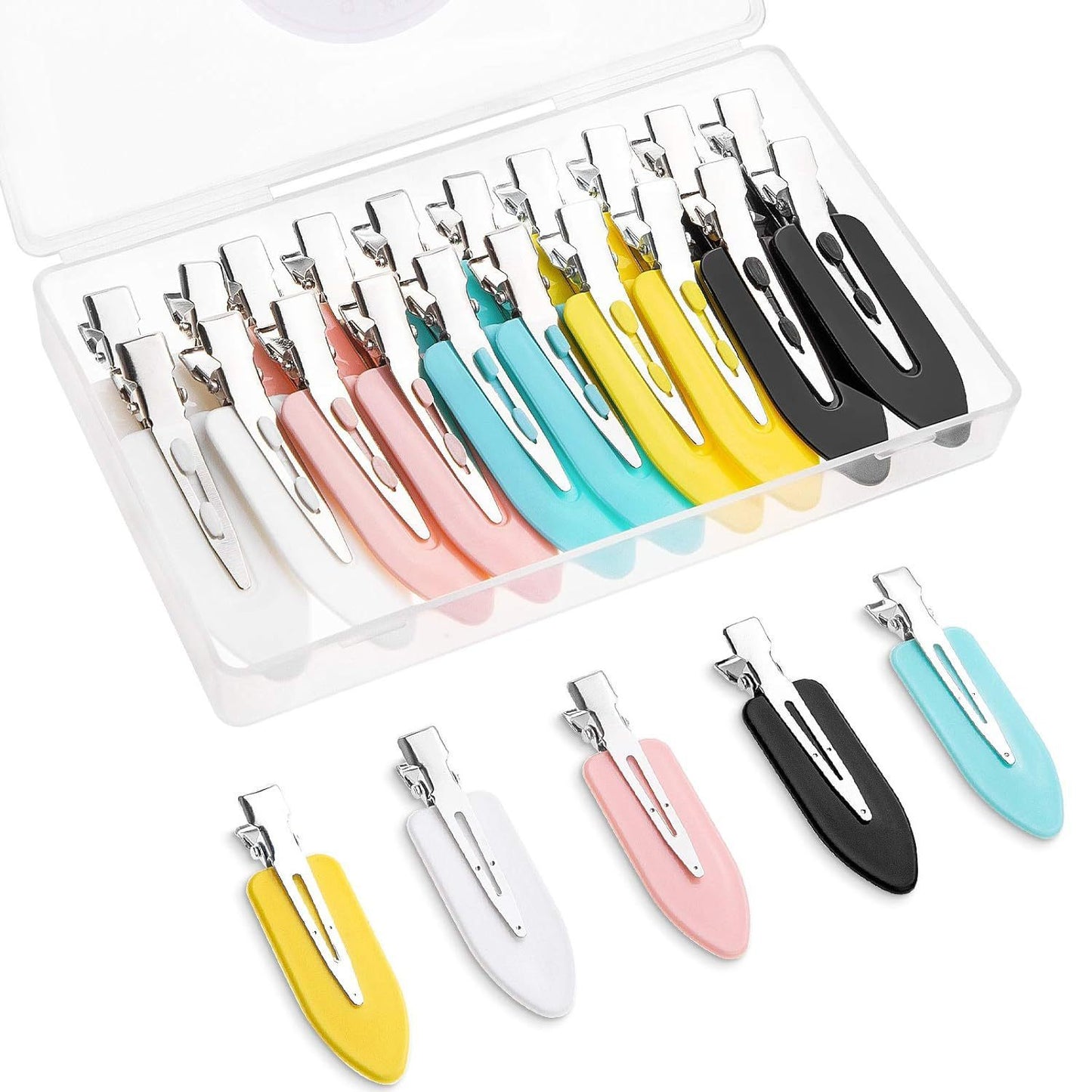 Traceless Barrettes Hair Makeup Hairpin Bang Side Clip Children Internet Celebrity Minimalist Small Leaf Duckbill Clip