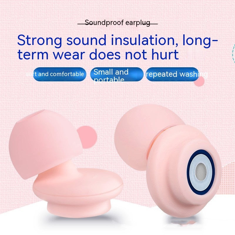 Silicone Soundproof Noise-reduction Ear Plugs