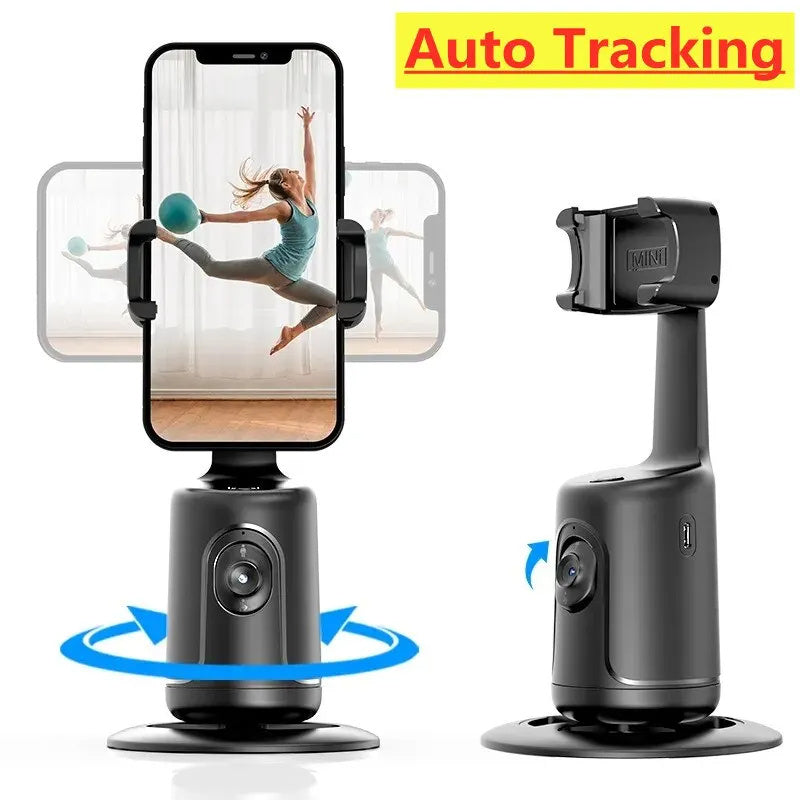 360° Auto Face Tracking Smart Gimbal – AI Phone Stabilizer with Gesture Control & Tripod Support for Vlog & Live Streaming | Infinity Bazaar
