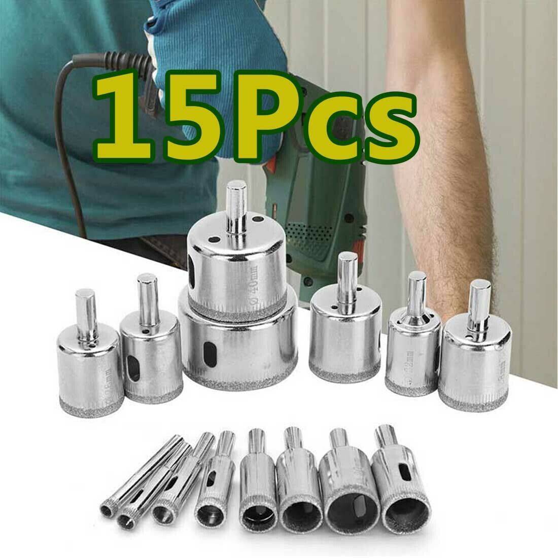Diamond Hole Saw Drill Bit Set – 6mm to 50mm Glass & Tile Opener for Power Tools (Germany Only) | Infinity Bazaar