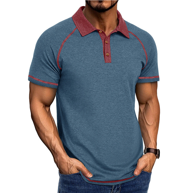 Short-sleeved Lapel T-shirt
