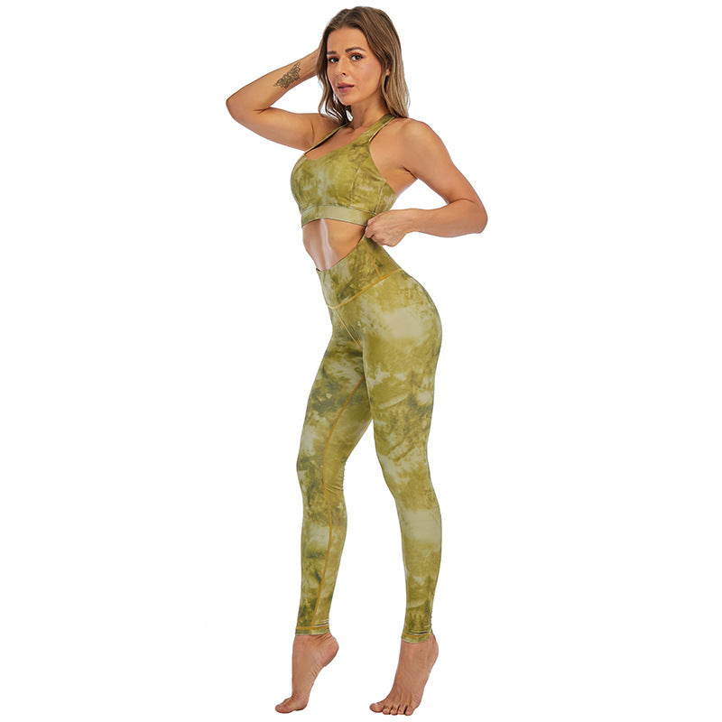Yellow Sports bra and activewear 