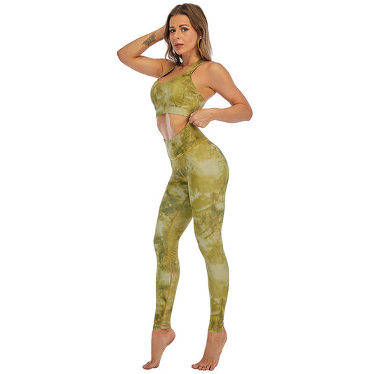 Yellow Sports bra and activewear 